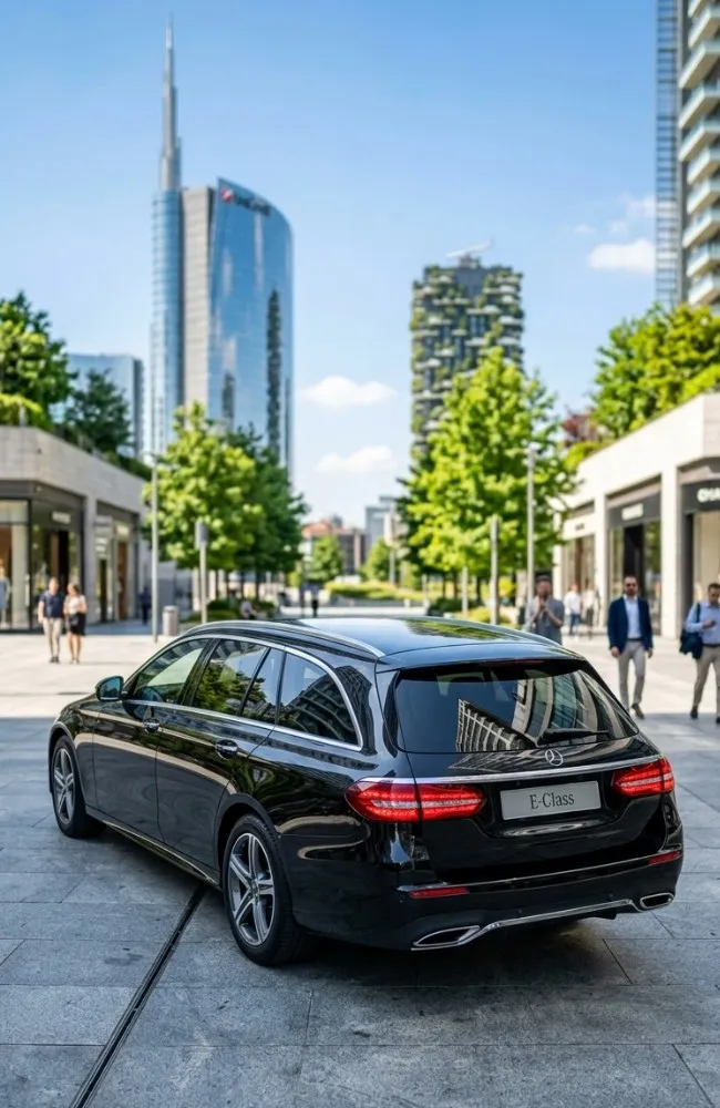 ncc basiglio flotta mercedes classe e sw spazio milano urban